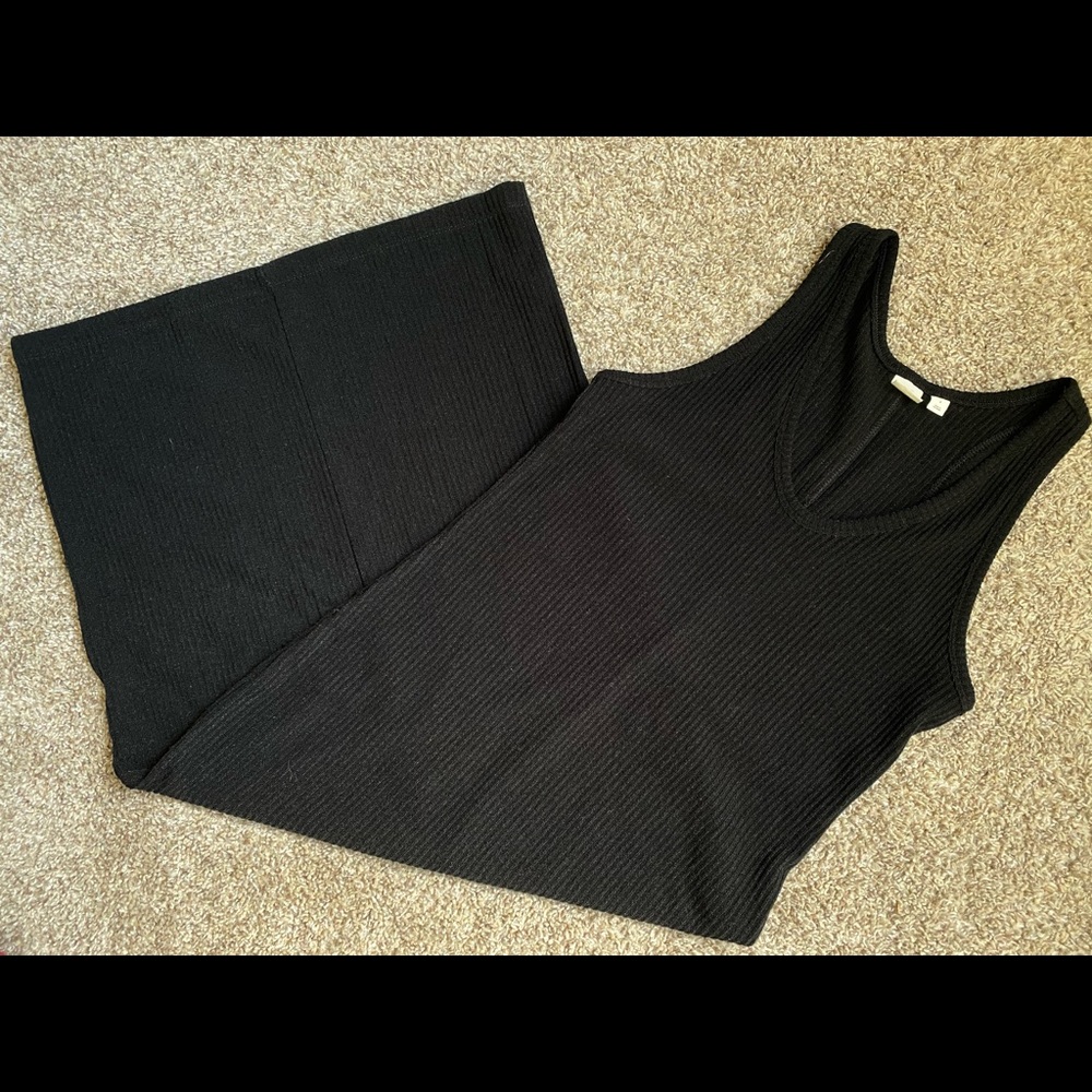 GAP Slim Midi Black Dress